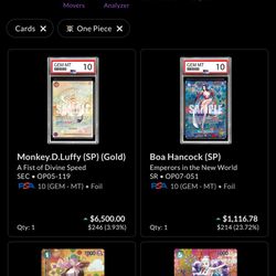 One piece TCG Card Lot And Sealed Booster Boxes 