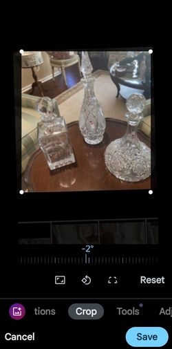 Vintage  Very  Heavy  Crystal  Decanters 