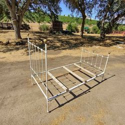 Old Rod Iron Bed Frame