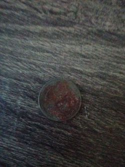 Old Worn Copper Coin