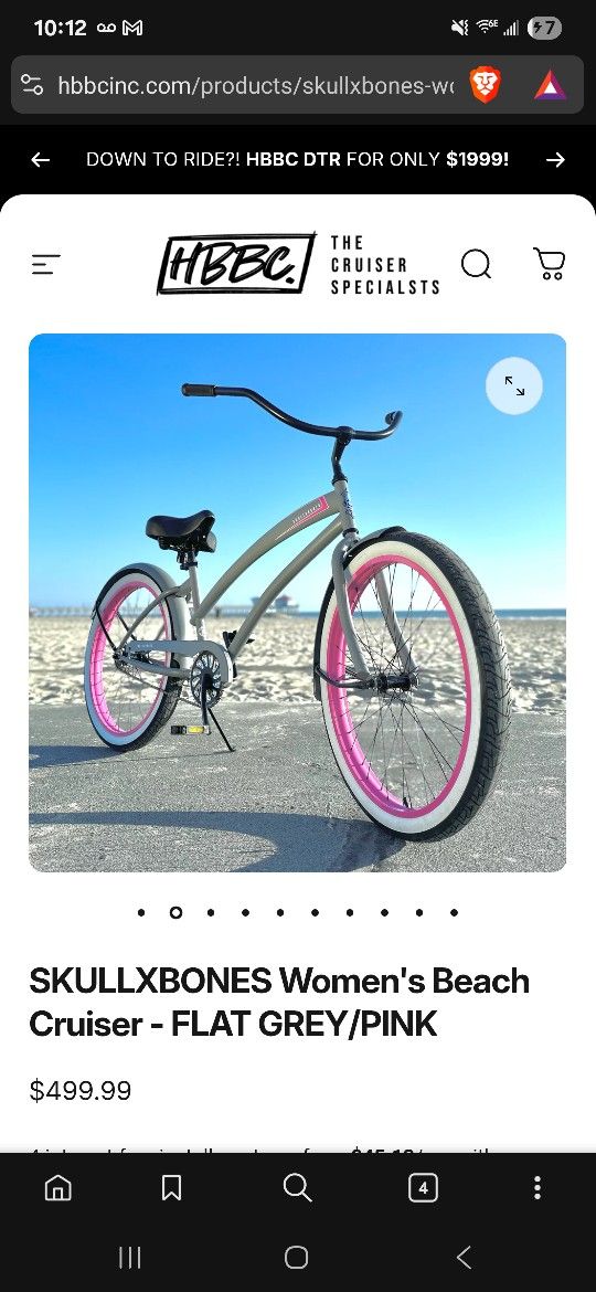 Women's Beach Cruiser Bike