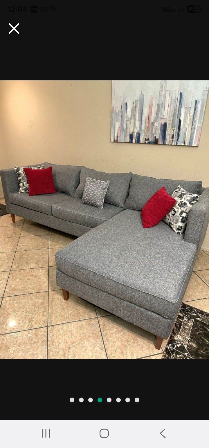 Beautiful Gray Sectional Couch From Living Spaces