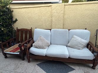 1 sofa and chair free