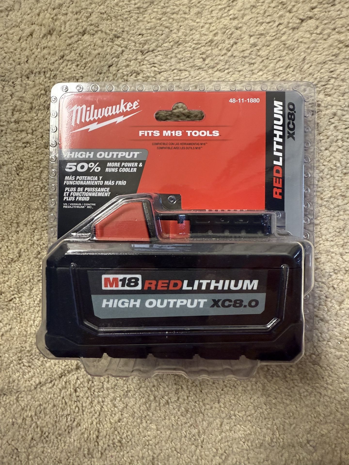 Milwaukee M18 High Output XC8.0 Battery