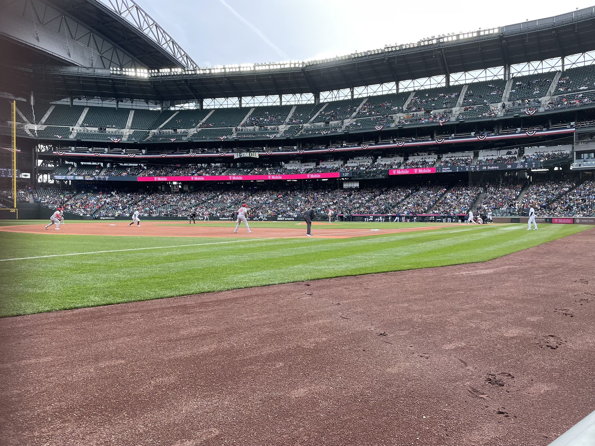 SAT- 5/11- FRONT ROW- Oakland A’s  At Seattle Mariners