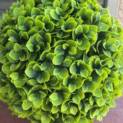 Artificial Boxwood Topiary Decor  (2) Size 15.7”