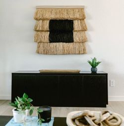 Black TV Console