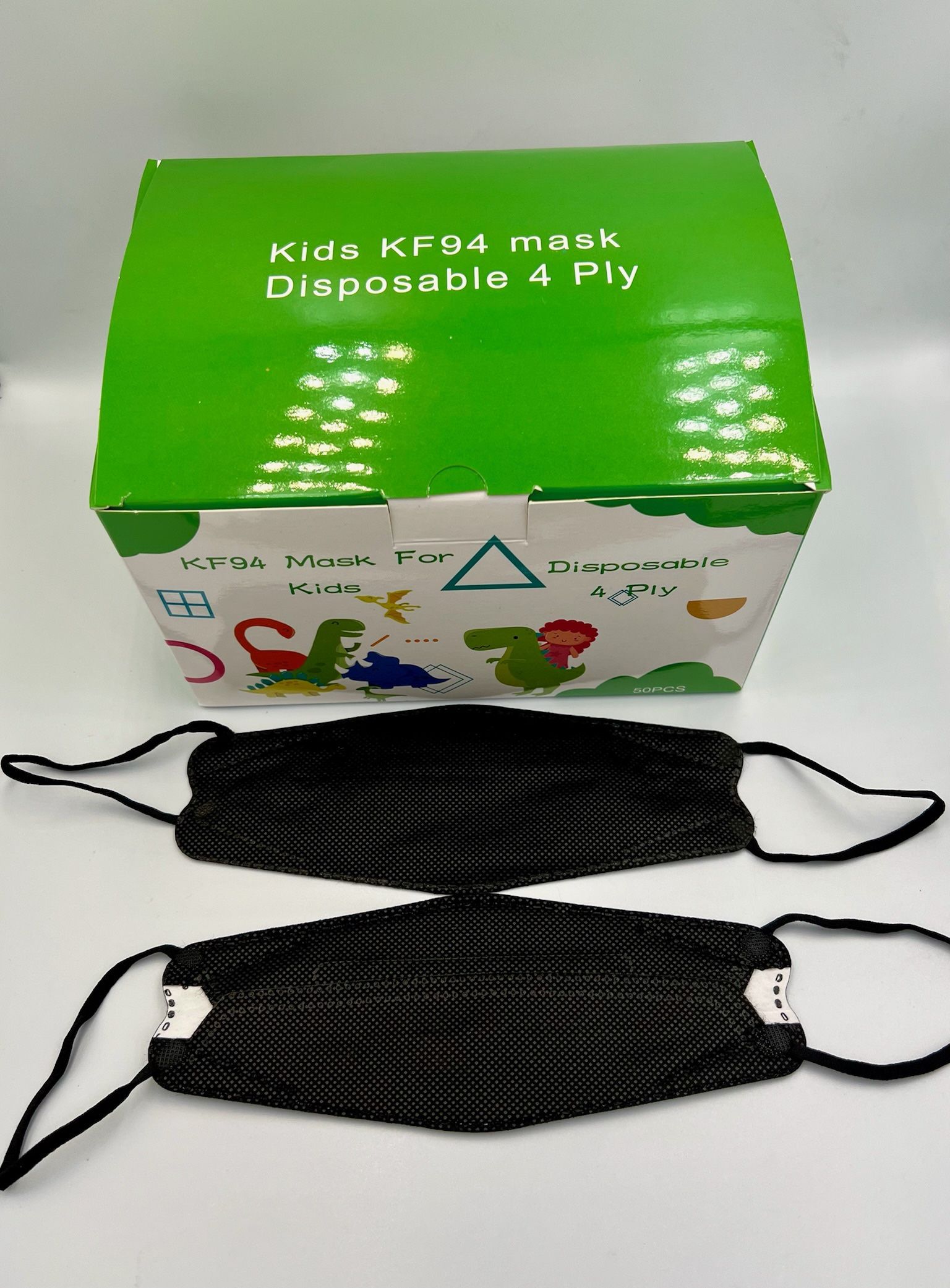 Face masks Kids black disposable 50 For $30