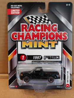Racing Champions Mint 1997 Ford F-150 pickup truck in black