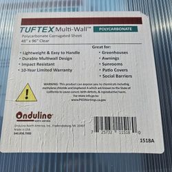 Tuftex Corrugated Multi-wall Sheet