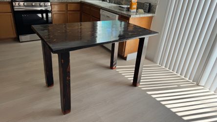 Multi-purpose table—exceptionally solid and robust.