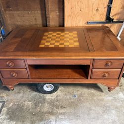 Coffee/Game Table. Hidden Compartment. 