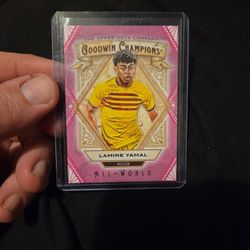 Upper Deck Goodwin Champions All-world Lamine Yamal Pink 9 of 10 Card
