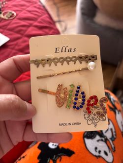 Ellas Hair Clip Set with Rhinestones