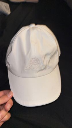 Loro Piana White Baseball Cap – Tonal Embroidered Crest Logo – $525 Retail