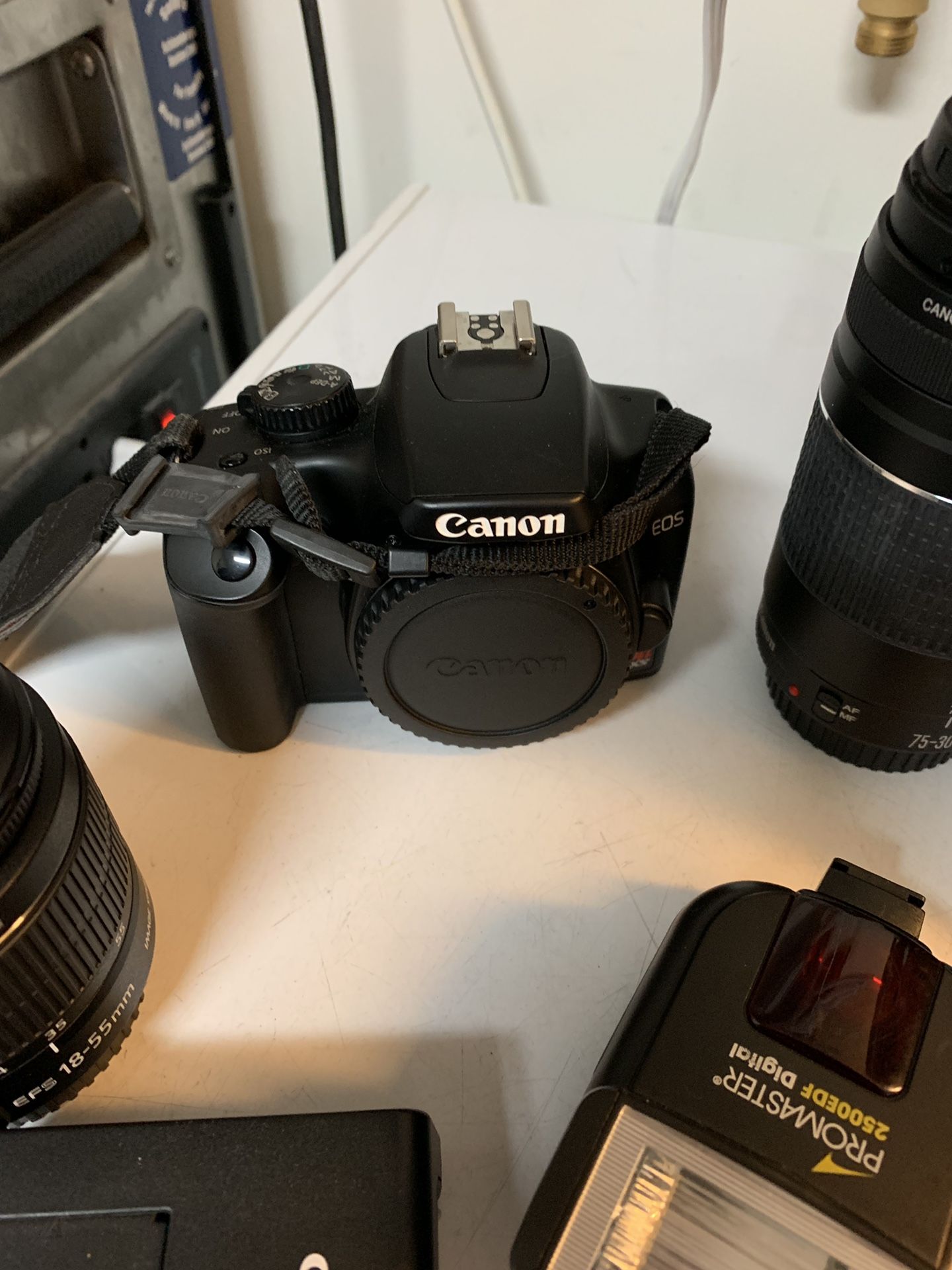 Barely Used Canon Rebel XS DSLR Camera. Selling as a set ONLY!