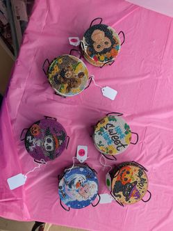 Diamond Art Coaster Set with Metal Holders