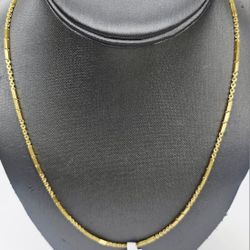 24k 20inch 1.7mm Chain (CASH ONLY, PRICE IS NOT NEGOTIABLE)