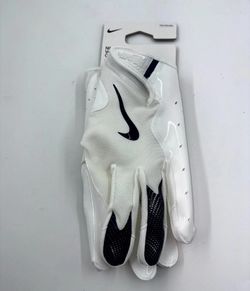 Nike Vapor Jet 8.0 Unisex Adult 2XL White 5 Finger Receiver Football Gloves
