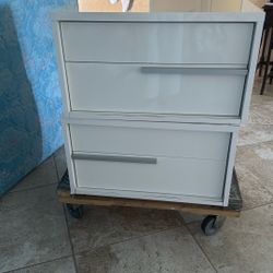 Bedside Tables White 