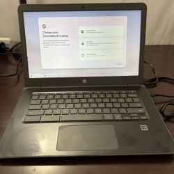 HP Chromebook 14 G5 Gray intel TOUCH-SCREN 4GB 14-inch 32GB SSD  Charger included 