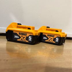 Dewalt 5 ah battery Each 30$