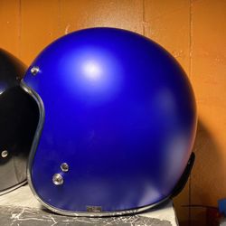 Helmet New Dot Matte Blue 3/4 Open Face Helmet $80