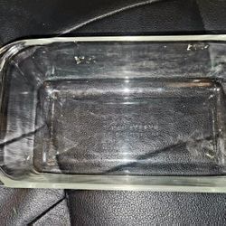 Pyrex Baking dish 8 and a 1/2 by 4 and a 1/2 by 2