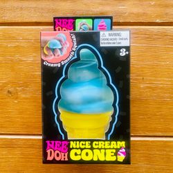 New Authentic NeeDoh Nice Cream Cone in Blue