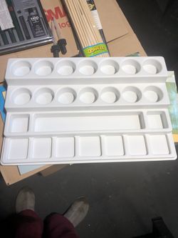 Mixing paint plastic tray