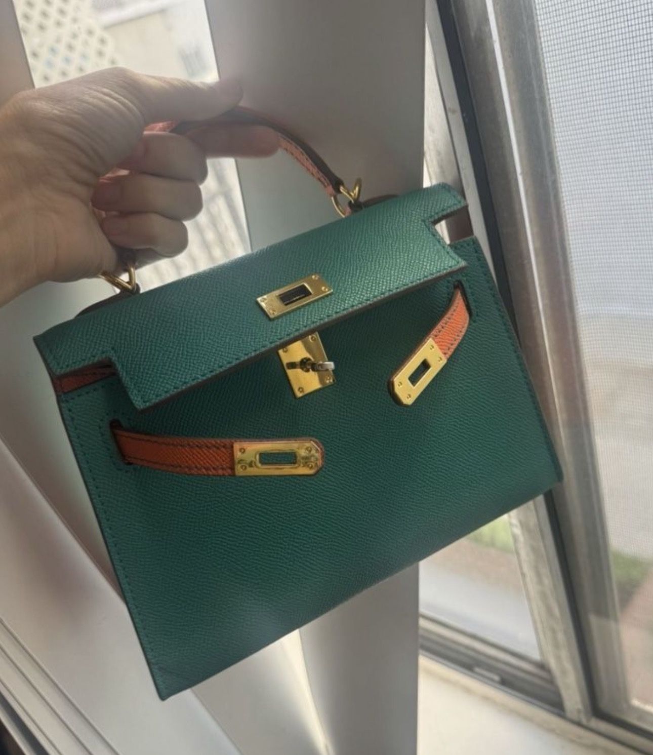 Bag Blue Hermes Style