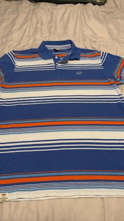 Skecher men’s pique striped polo shirt L
