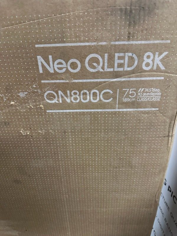 SAMSUNG 75 Inch Class Neo QLED 8K QN800C Series Mini LED Quantum HDR Smart TV with Ultra Slim Design Dolby Atmos Object Tracking Sound+ Q Symphony