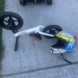 Toddler Starter Bike And Helmet