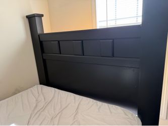 Solid Black Headboard & Frame