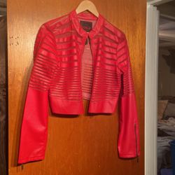 Jacket  Red  Leather