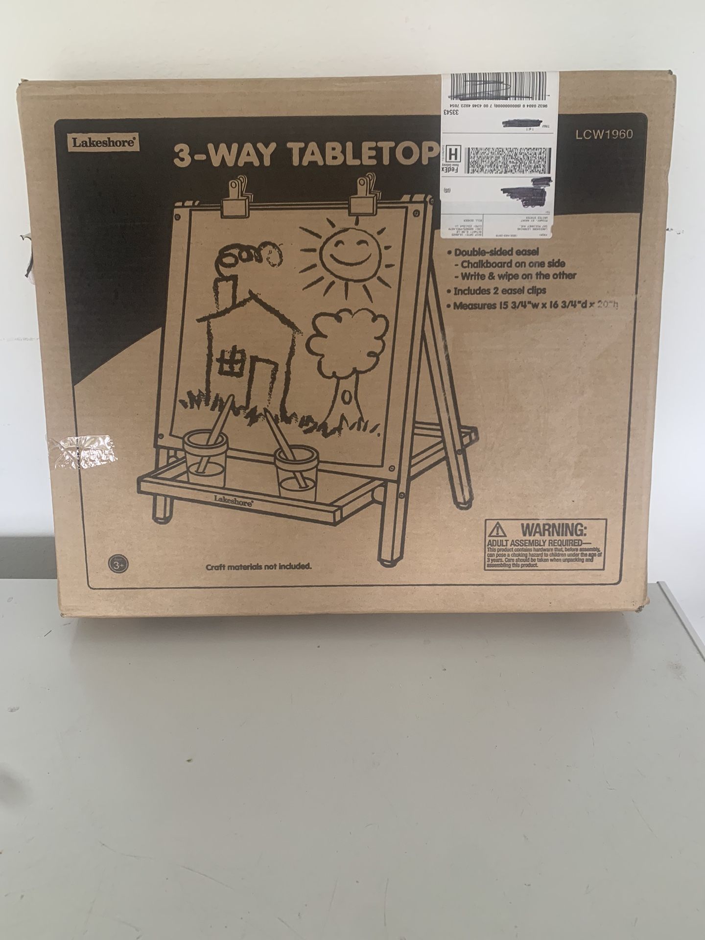New- Kids Art Board- 3 Way Easel