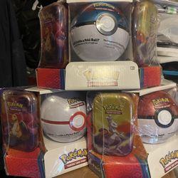 New Exclusive Bundle “2 kanto Tins With Pokemon Ball” Evolution ($160 Each)