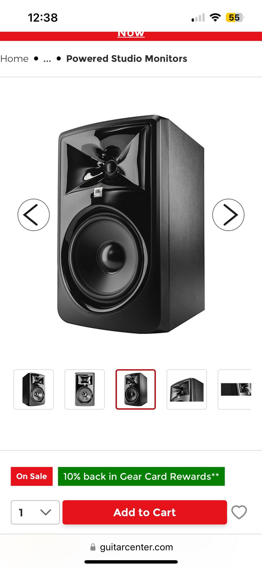 Barely Used Studio Monitor? 2 Available 