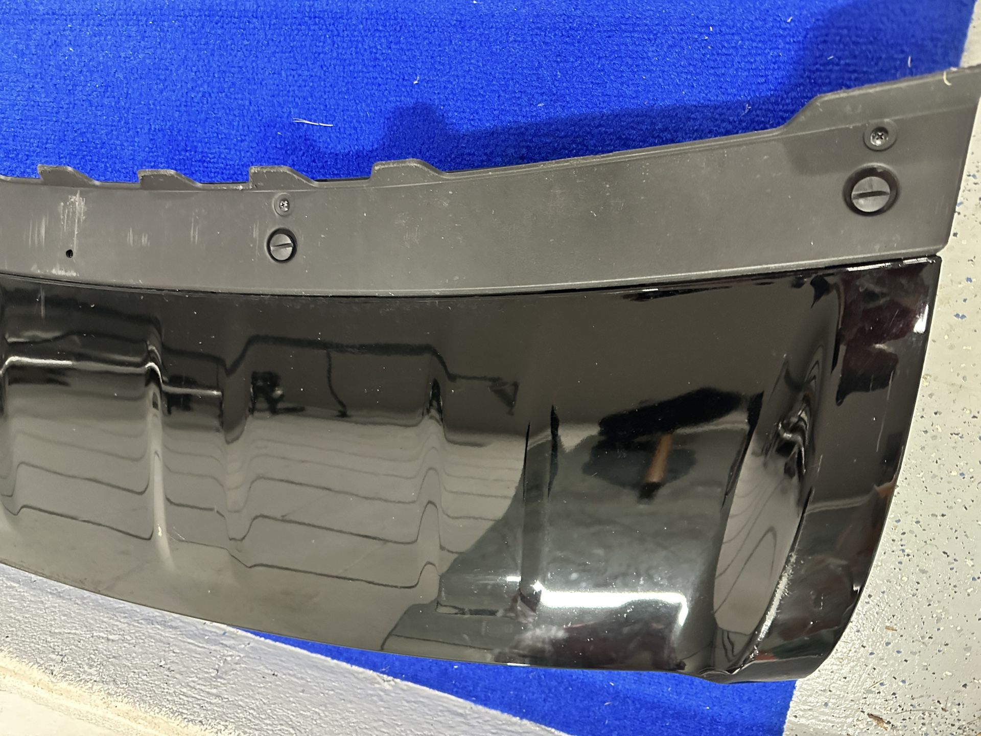 Front Bumper Tow Protector Plate Cover For 2018-22 Range Rover Sport Gloss Black