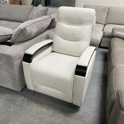 Leather Power Recliner Chair