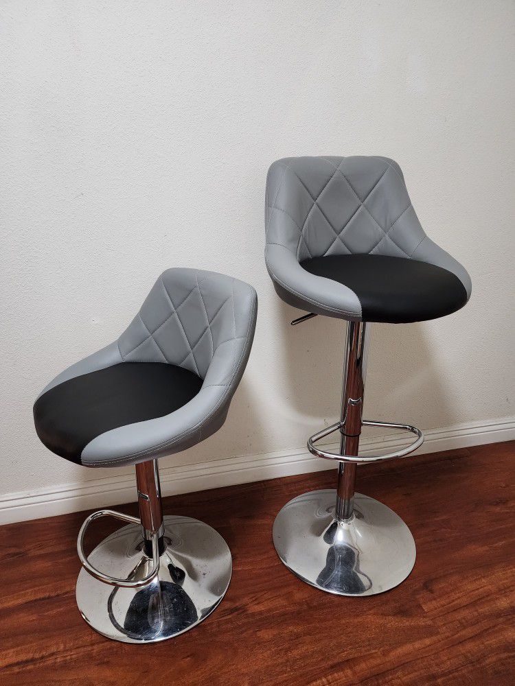 Heigh Adjustable Bar Stools Chairs, Good For Sit Stand Desk