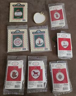 Christmas Cross Stitch Ornament Kits Lot