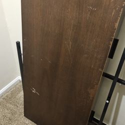 48" Wood And Metal Desk