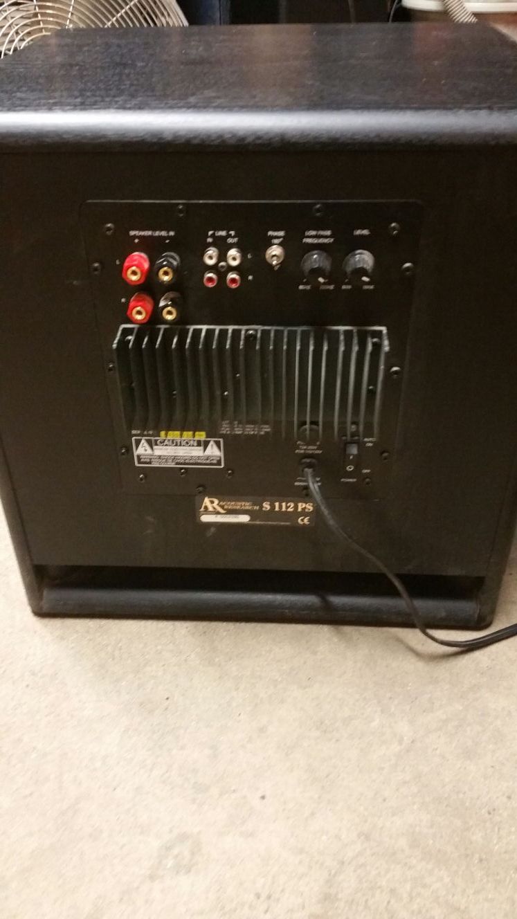 Acoustic Research S112PS Powered Subwoofer