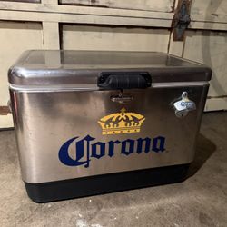 Corona Extra Stainless Steel 54-Quart Ice Chest / Cooler with Bottle Opener