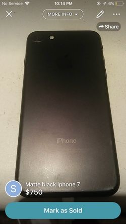 Matte black iPhone 7