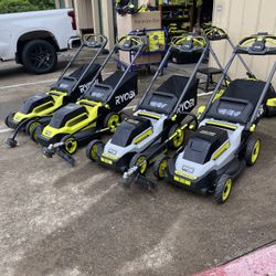 Ryobi Self Propelled Mower W Weedeater Bundles $335 Each 