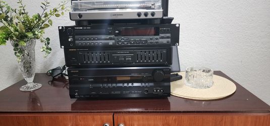 Vintage Hi-Fi Stack: Tascam CD-450, Onkyo EQ & Receiver
