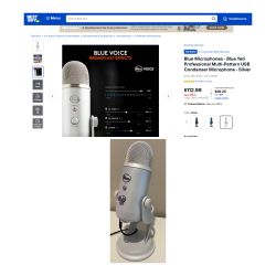 (White) Blue yeti mic